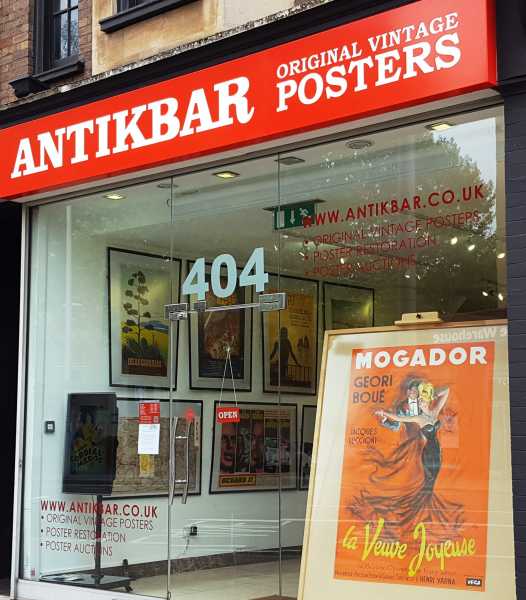 AntikBar Original Vintage Poster Gallery London