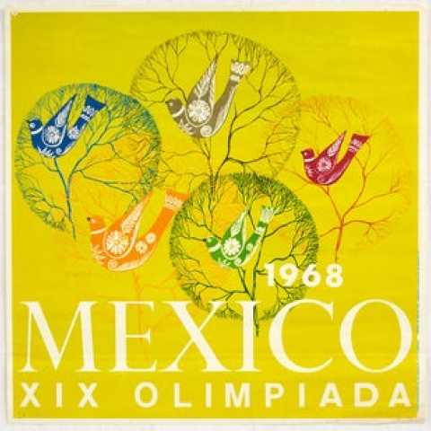 Mexico Olympics 1968 AntikBar.co.uk Vintage Poster Auction 1 August