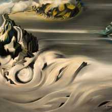 Óscar DOMÍNGUEZ, Paysage cosmique, 1938 - 1939 Oil on canvas 73.2 x 92 cm