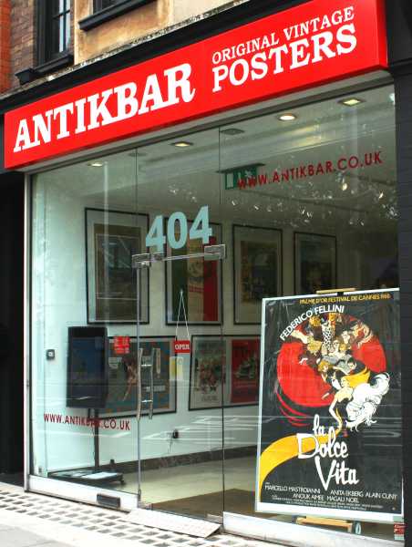 AntikBar Original Vintage Poster Gallery 404 King's Road London