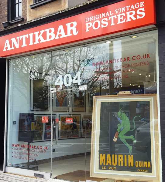 AntikBar Original Vintage Poster Gallery London