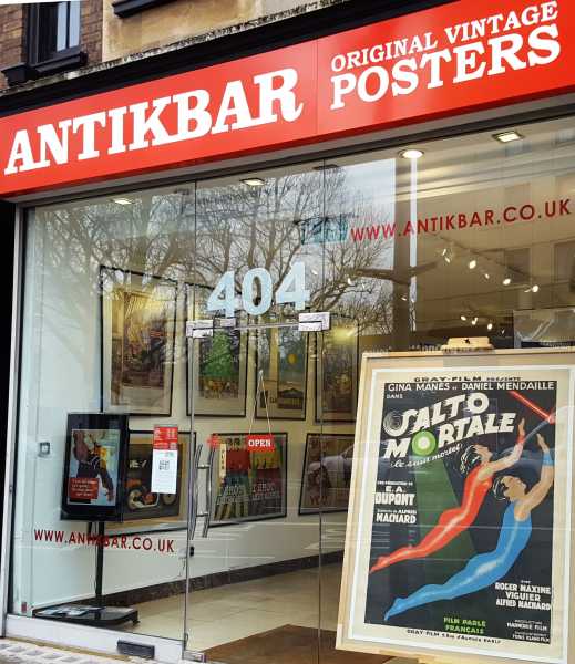 AntikBar Original Vintage Poster Gallery 404 King's Road London