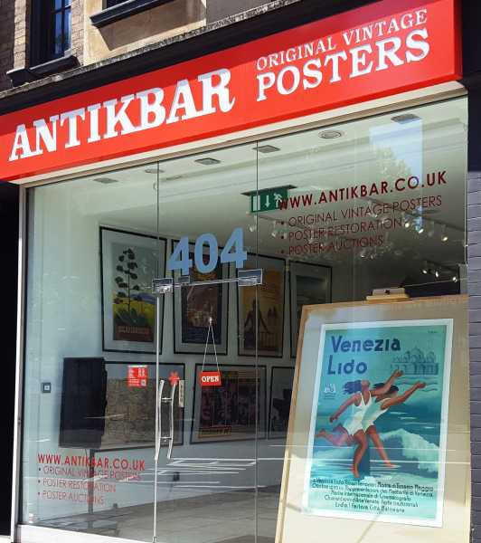 AntikBar Original Vintage Poster Gallery London