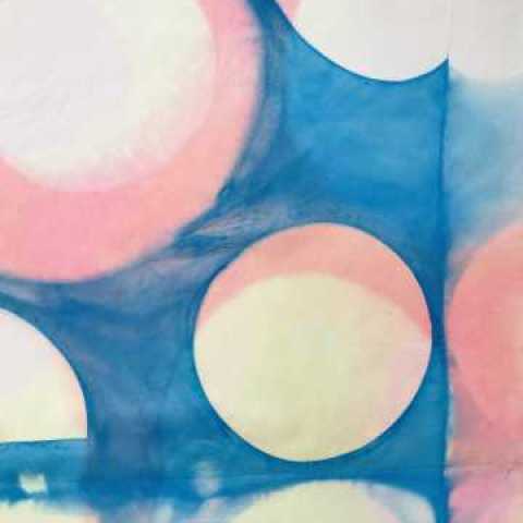 Shibori wall hanging, Kate Beale