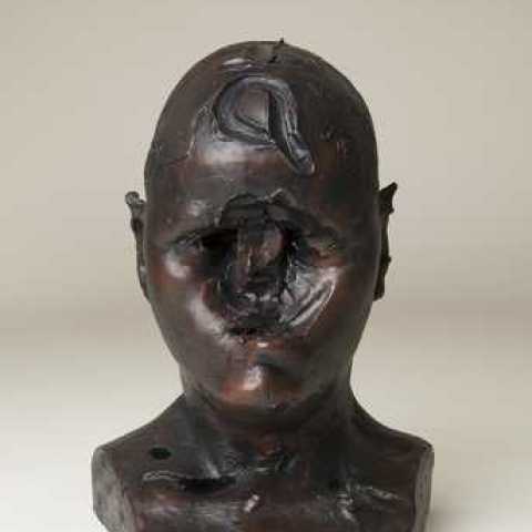 Gavin Turk, Krut Givan, 2010, Signed on back of bust, Clay, 250 x 230 x 230 mm