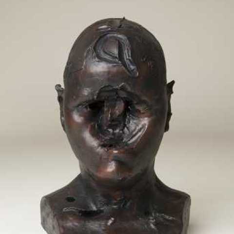 Gavin Turk, Krut Givan, 2010, Signed on back of bust, Clay, 250 x 230 x 230 mm