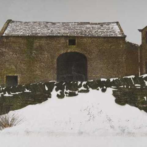 MAXWELL DOIG Abandoned Farm near Marsden Clough Acrylic on canvas on panel 66x92cm