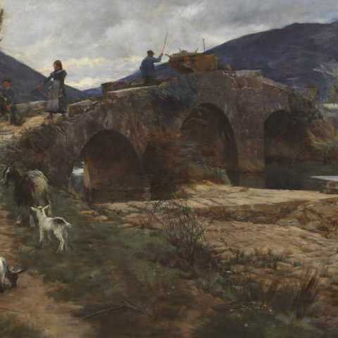 STANHOPE FORBES The Old Bridge 1899 oil on canvas 78x99cm