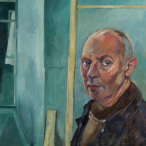 Self Portrait, oil on canvas, 61 x 61 cm