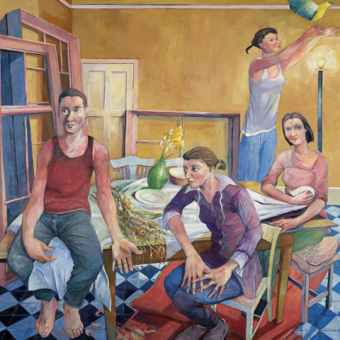 The Golden Orielo, oil on canvas, 120 x 120 cm