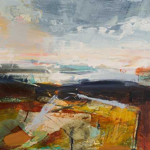 Distant View oil on board