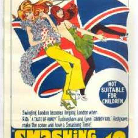Smashing Time Movie Psychedelic Design AntikBar.co.uk Vintage Poster Auction 1 August