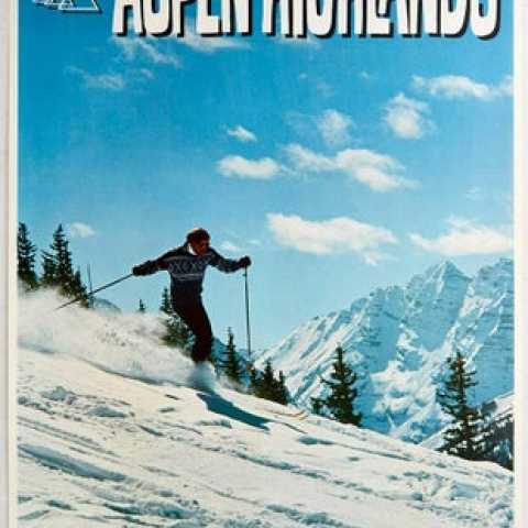 Aspen Ski AntikBar.co.uk Vintage Poster Auction 1 August