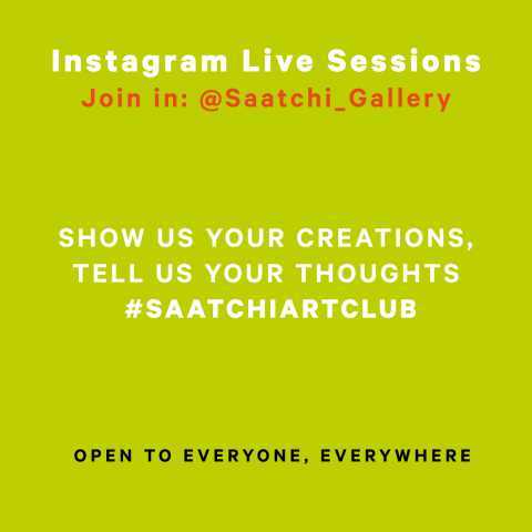 SHOW US YOUR CREATIONS, TELL US YOUR THOUGHTS #SAATCHIARTCLUB OPEN TO EVERYONE, EVERYWHERE. Image Courtesy of Saatchi Gallery, London.
