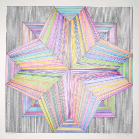 Adrian Esparza Star Dust, 2017 pencil, felt pen on Bristol board 45.7 x 45.7 