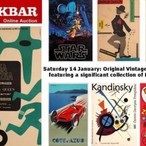 AntikBar Original Vintage Poster Auction 14 January