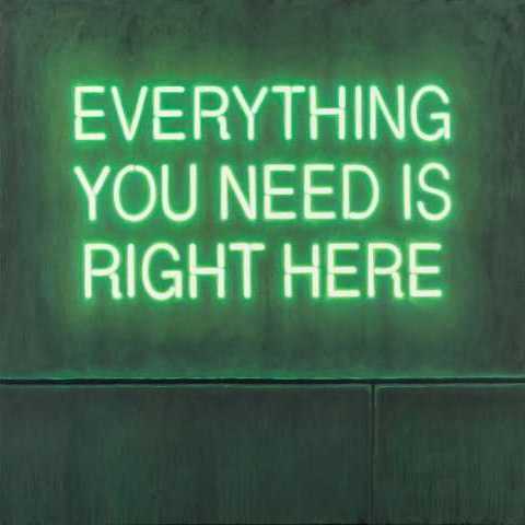 Dominic Bradnum - Everything You Need Is Right Here (oil on canvas)