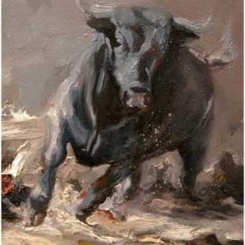 Bull painting