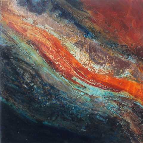 Orange lava by Julie S Taylor