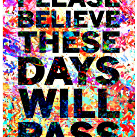 Mark Titchner, Please Believe These Days Will Pass, 2016. Courtesy flyingleaps