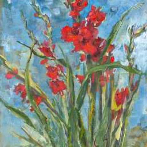 Red Gladioli