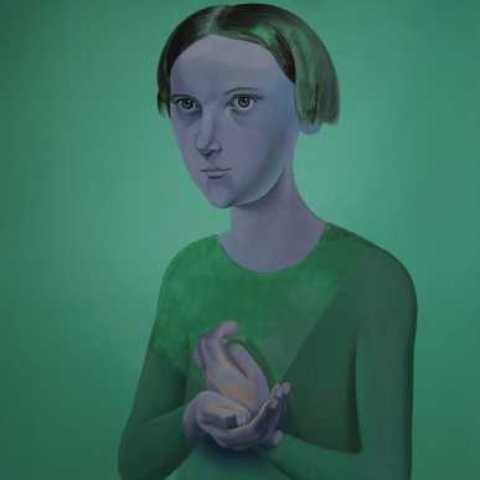 Richard Wathen, Futures and Pasts, oil on linen on aluminium, 61 x 50cm