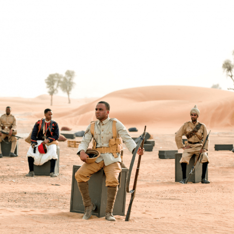 African Soldier, John Akomfrah, 2018. Courtesy of Smoking Dogs Films and Lisson Gallery. © Smoking Dogs Films