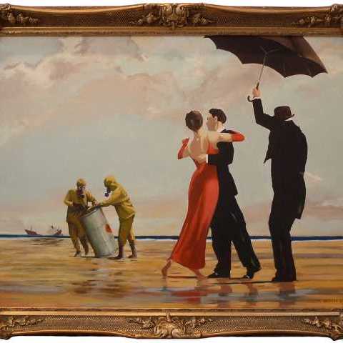 Vettriano Beach Rescue, Banksy (2005)