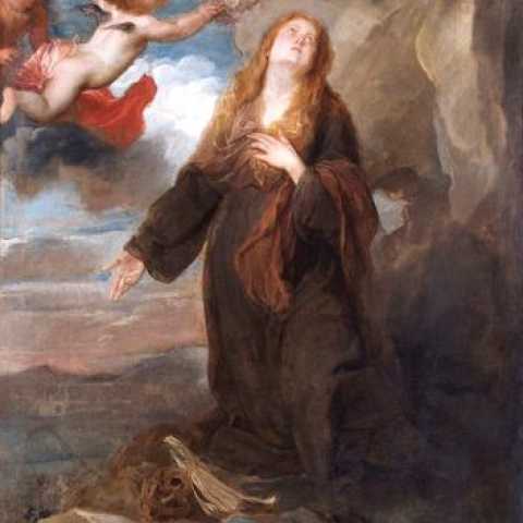 Sir Anthony van Dyck, St Rosalie crowned with Roses by Two Angels, 1624, Oil on canvas, 117.2 x 88cm, Apsley House, Wellington Museum, English Heritage © English Heritage Photo Library