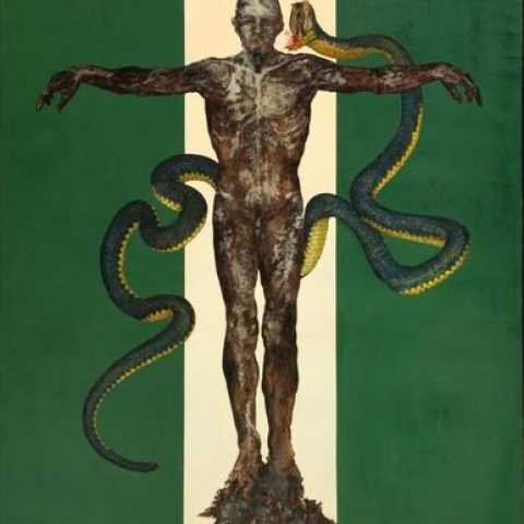 Dante Cycle - The Dust Again Canto XXIV, 1966, oil on canvas