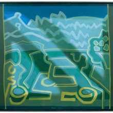 A Formal Garden, Early Morning, oil on canvas, H 92 x W 107 cm (H 36 x W 42 in)