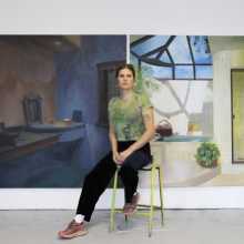 Erin Holly in her studio 