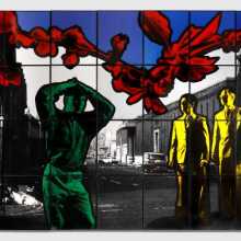 Gilbert & George Street Meet, 1982. Photo credit Mark Dalton