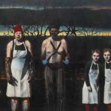 Ken Currie, 'At the Edge of the Sea' (2021), oil on canvas (c) Ken Currie, courtesy of Flowers Gallery