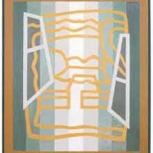 Opening the Bedroom Window, oil on canvas, H 107 x W 92 cm (H 42 x W 36 in)