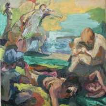 Rachel Mercer, Figure Ground, 2022, oil on canvas