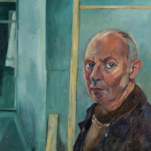 Self Portrait, oil on canvas, 61 x 61 cm