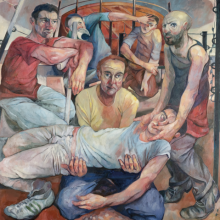 Pieta, oil on canvas, 120 x 120 cm