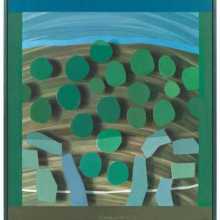 Wooded Hillside, Dartmoor, oil on canvas, H 66 x W 61 cm (H 26 x W 24 in)