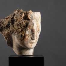 Emily Young ‘Quiet Speleothem Head’, 2022