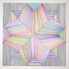 Adrian Esparza Star Dust, 2017 pencil, felt pen on Bristol board 45.7 x 45.7 