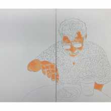 Dan Eats, by Mieko Meguro at A&D Gallery Marylebone