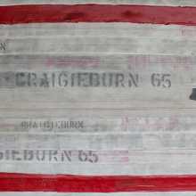 Firebreak, Craigieburn, Claire Layman, Encustic on fire hose