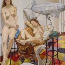 Philip Pearlstein, Models and Blimp, 1991 © Philip Pearlstein. Courtesy Betty Cuningham Gallery / Saatchi Gallery.