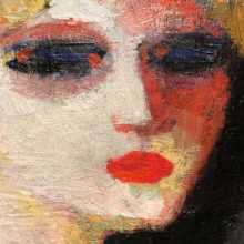 Kees VAN DONGEN, Tête de femme (detail), c. 1906, Oil on canvas, 41 x 33 cm. Image courtesy of Olivier Malingue Ltd.